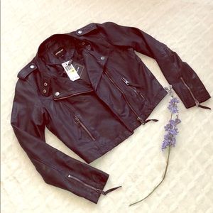 Members Only leather jacket! New!